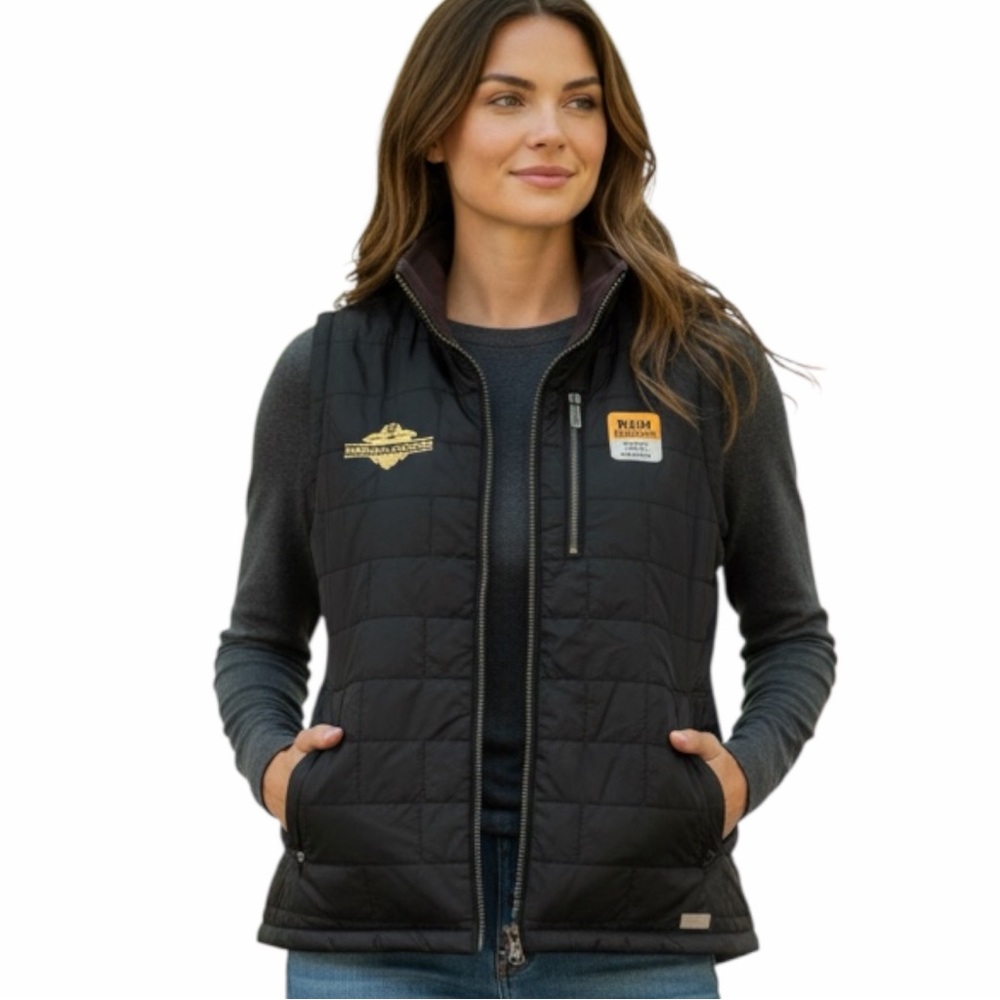 Carhartt Amoret Vest Black Quilted Rain Defender Kendall-Jackson M 8/10 NWT